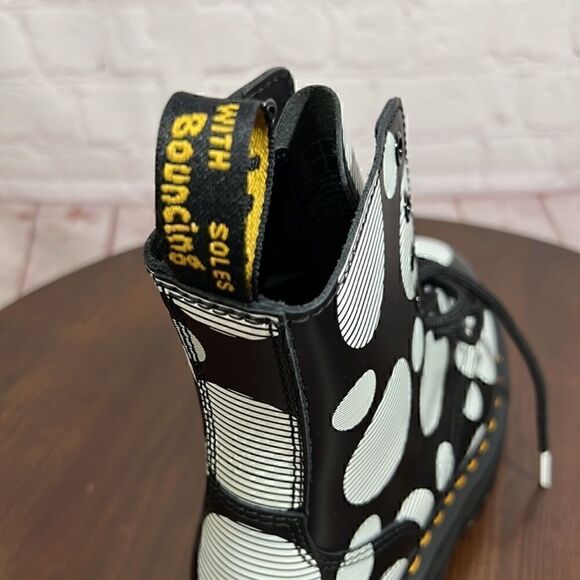 DR. MARTENS doc martens Platform polka dotted JADON moto boots! LIMITED EDITION! - Picture 4 of 7